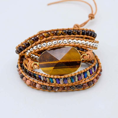Pulsera Boho Vintage Ojo de Tigre - Image 4