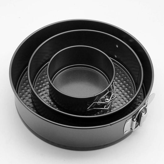 Set de 3 Moldes Desmontables Antiadherentes para Tartas y Pasteles