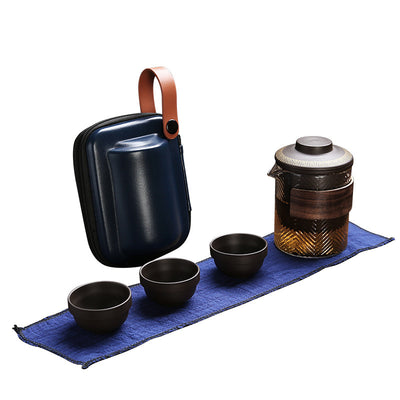 Juego de Té Portátil Kung Fu Cerámica - Set Compacto para Viajeros - Image 7