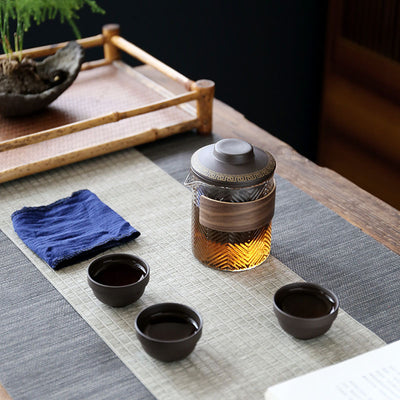 Juego de Té Portátil Kung Fu Cerámica - Set Compacto para Viajeros - Image 10