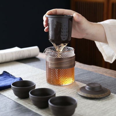 Juego de Té Portátil Kung Fu Cerámica - Set Compacto para Viajeros - Image 9