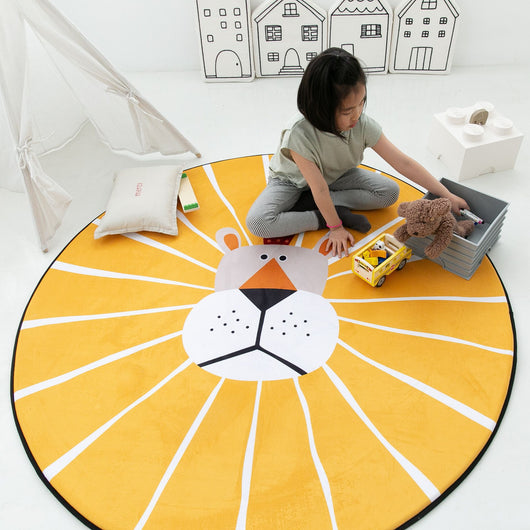 Tapete Redondo de Espuma con Rebote Lento para Sala y Dormitorio con Diseño Infantil - Image 10