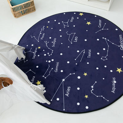 Tapete Redondo de Espuma con Rebote Lento para Sala y Dormitorio con Diseño Infantil - Image 3