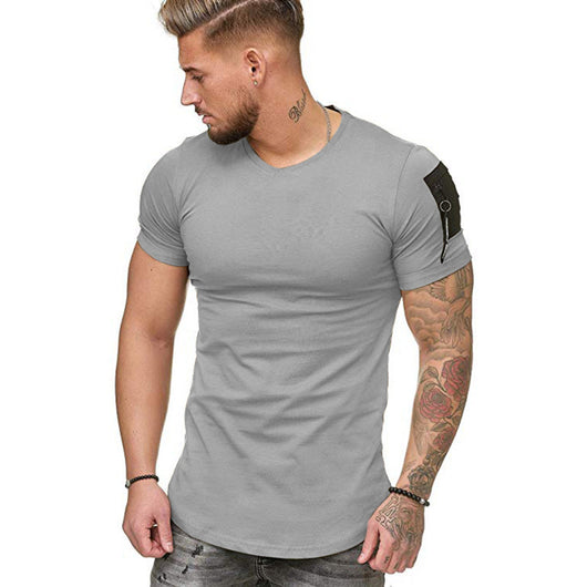 Camiseta Deportiva Slim Fit Cuello Redondo Manga Corta - Image 4