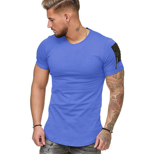 Camiseta Deportiva Slim Fit Cuello Redondo Manga Corta - Image 3