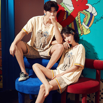 Pijama de Pareja Sesame Street Verano Algodón Mujer Manga Corta - Image 9