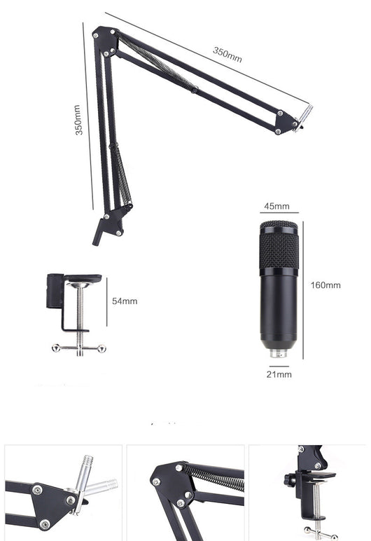 Micrófono Condensador USB BM-800 de Alta Resolución 192KHz 24Bit - Image 8