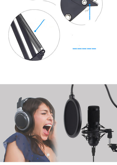 Micrófono Condensador USB BM-800 de Alta Resolución 192KHz 24Bit - Image 16