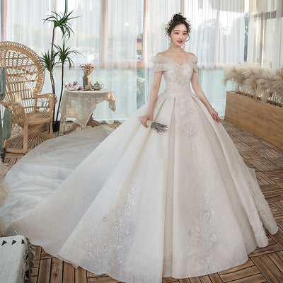 Vestido de Novia Asimétrico Hada Bosque con Cola Estrellada - Image 6
