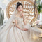 Vestido de Novia Asimétrico Hada Bosque con Cola Estrellada