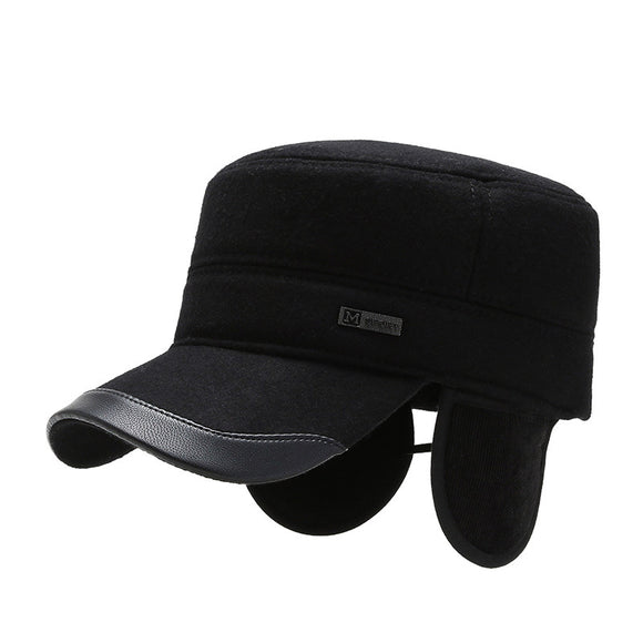 Gorra Plana con Protección de Orejas para Invierno - Diseño Clásico Duckbill