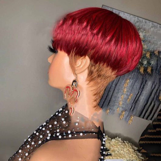 Peluca Bob Corta Liso - Cabello Sintético Liso Estilo Moderno - Image 3
