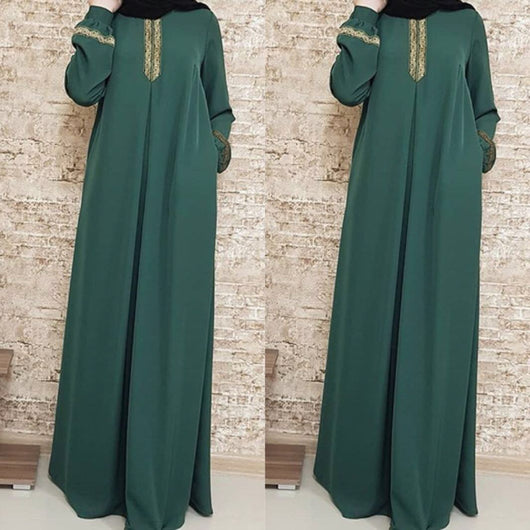 Vestido Largo Estilo Étnico Holgado con Estampado - Diseño Princesa - Image 8