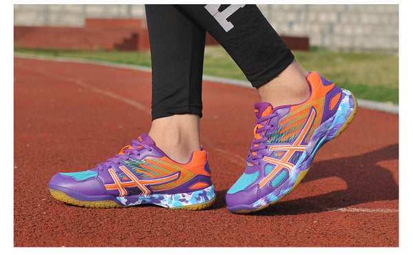 Zapatillas Deportivas Ligeras para Tenis y Bádminton - Pareja Coloridas Antideslizantes
