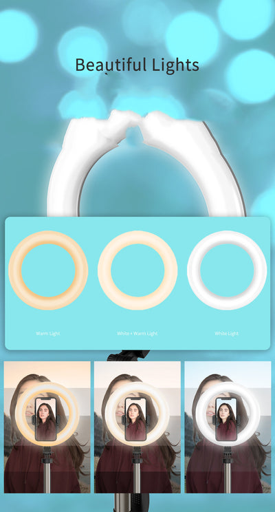 Trípode Portátil Multifuncional para Transmisión en Vivo - Compatible con iPhone y Android - Image 9