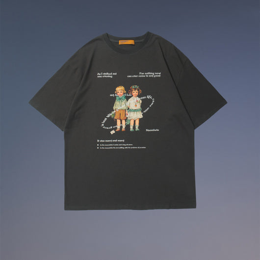 Camiseta Retro Estampada Unisex - Estilo Vintage Casual para Parejas - Image 11