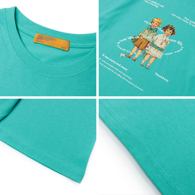 Camiseta Retro Estampada Unisex - Estilo Vintage Casual para Parejas - Image 4