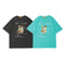 Unisex Retro Printed T-Shirt - Vintage Casual Style for Couples