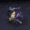 Italian Craftsmanship Design Temperament 925 Plateado Amethyst Ring Morado