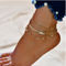 LETAPI Bohemian Beads Anklets for Women Boho Cubic Zirconia Anklet 2020 Ankle Bracelet on Leg Anklet Jewelry Golden B