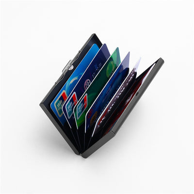 Cartera de Titanio y Acero Inoxidable Negro para Tarjetas de Crédito - Image 9