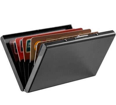 Cartera de Titanio y Acero Inoxidable Negro para Tarjetas de Crédito - Image 8