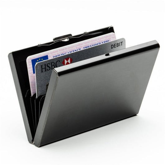 Cartera de Titanio y Acero Inoxidable Negro para Tarjetas de Crédito - Image 10