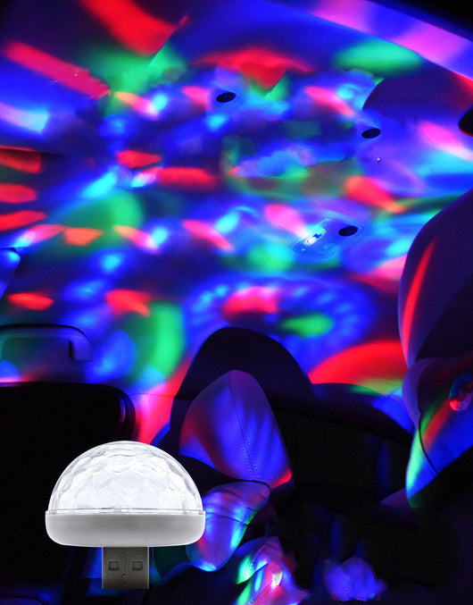 Luz LED Mágica Inteligente con Control de Voz - Esfera Cristal para Fiestas y Autos - Image 16