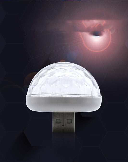 Luz LED Mágica Inteligente con Control de Voz - Esfera Cristal para Fiestas y Autos - Image 2