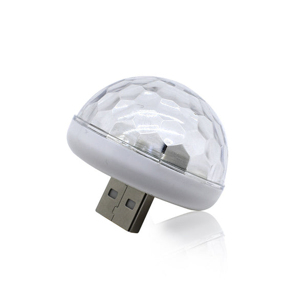 Luz LED Mágica Inteligente con Control de Voz - Esfera Cristal para Fiestas y Autos