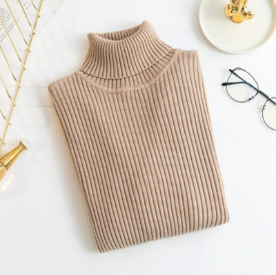 Suéter Tejido Ajustado de Cuello Alto - Abrigo Cálido Premium - Image 12