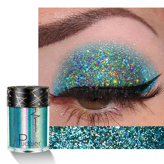 Sombra de Ojos Brillo Sirena - Destellos Holográficos y Lentejuelas Multicolor - Image 8