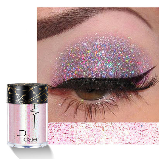 Sombra de Ojos Brillo Sirena - Destellos Holográficos y Lentejuelas Multicolor