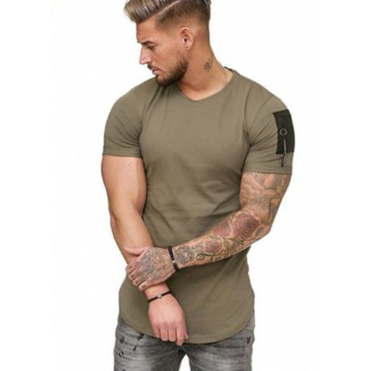 Camiseta Deportiva Slim Fit Cuello Redondo Manga Corta - Image 5
