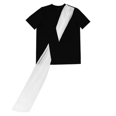 Blusa Coreana de Manga Corta con Diseño Exclusivo y Detalles en Organza - Image 8