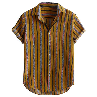 Camisa Casual Ligera de Manga Corta para Hombre