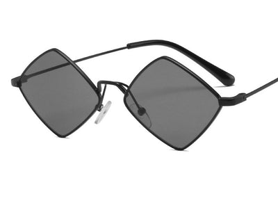 Gafas de Sol Retro Diamante con Montura Irregular de Metal - Image 6