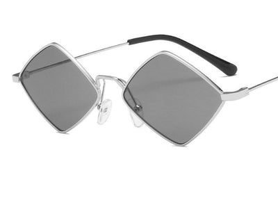 Gafas de Sol Retro Diamante con Montura Irregular de Metal - Image 13