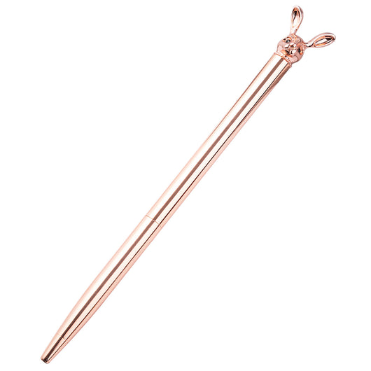 Bolígrafo Metálico Giratorio Diseño Conejito Coreano - Pluma Premium Personalizable - Image 2