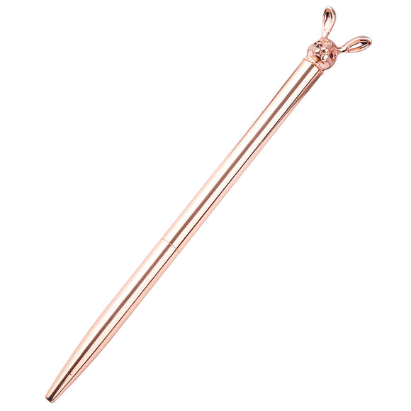 Bolígrafo Metálico Giratorio Diseño Conejito Coreano - Pluma Premium Personalizable