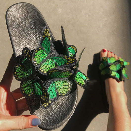 Sandalias Planas con Bordado de Moño - Calzado Cómodo para Mujer - Image 8