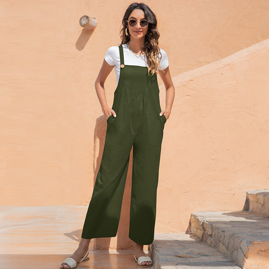 Pantalón Peto Retro Casual Europeo y Americano - Image 8
