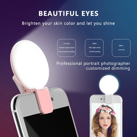 Luz de Relleno LED Circular para Selfies y Transmisiones en Vivo - Image 12