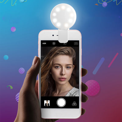 Luz de Relleno LED Circular para Selfies y Transmisiones en Vivo - Image 14