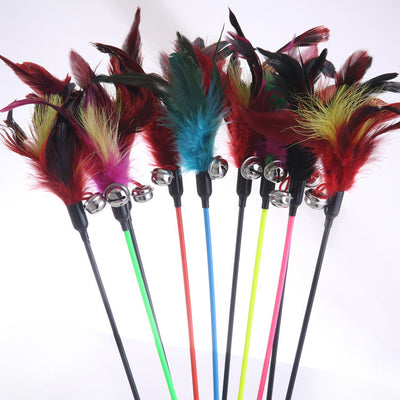 Juguete Interactivo de Pluma para Gatos - Vara Divertida Grande - Image 5