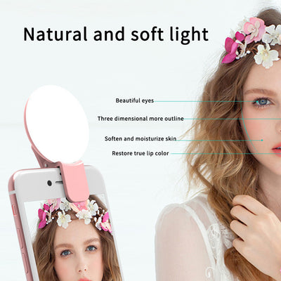 Luz de Relleno LED Circular para Selfies y Transmisiones en Vivo - Image 9
