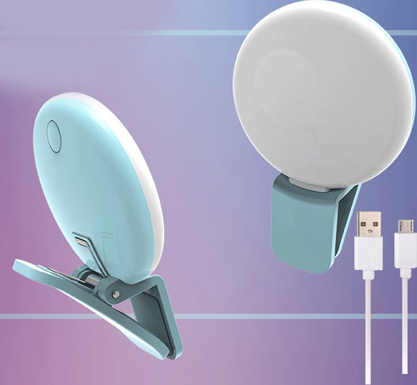Luz de Relleno LED Circular para Selfies y Transmisiones en Vivo