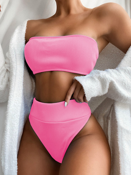 Bikini Totem Tótem Europeo Estilo Explosivo con Encaje y Tirantes Ajustables - Image 4