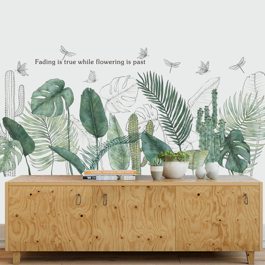 Vinilo Decorativo Hojas Tropicales - Adhesivo Autoadhesivo para Paredes - Image 8