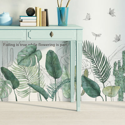 Vinilo Decorativo Hojas Tropicales - Adhesivo Autoadhesivo para Paredes - Image 5